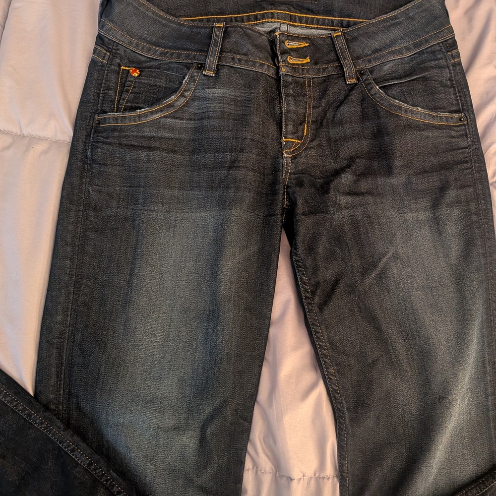 Hudson Jeans Dark Blue Straight Leg Denim